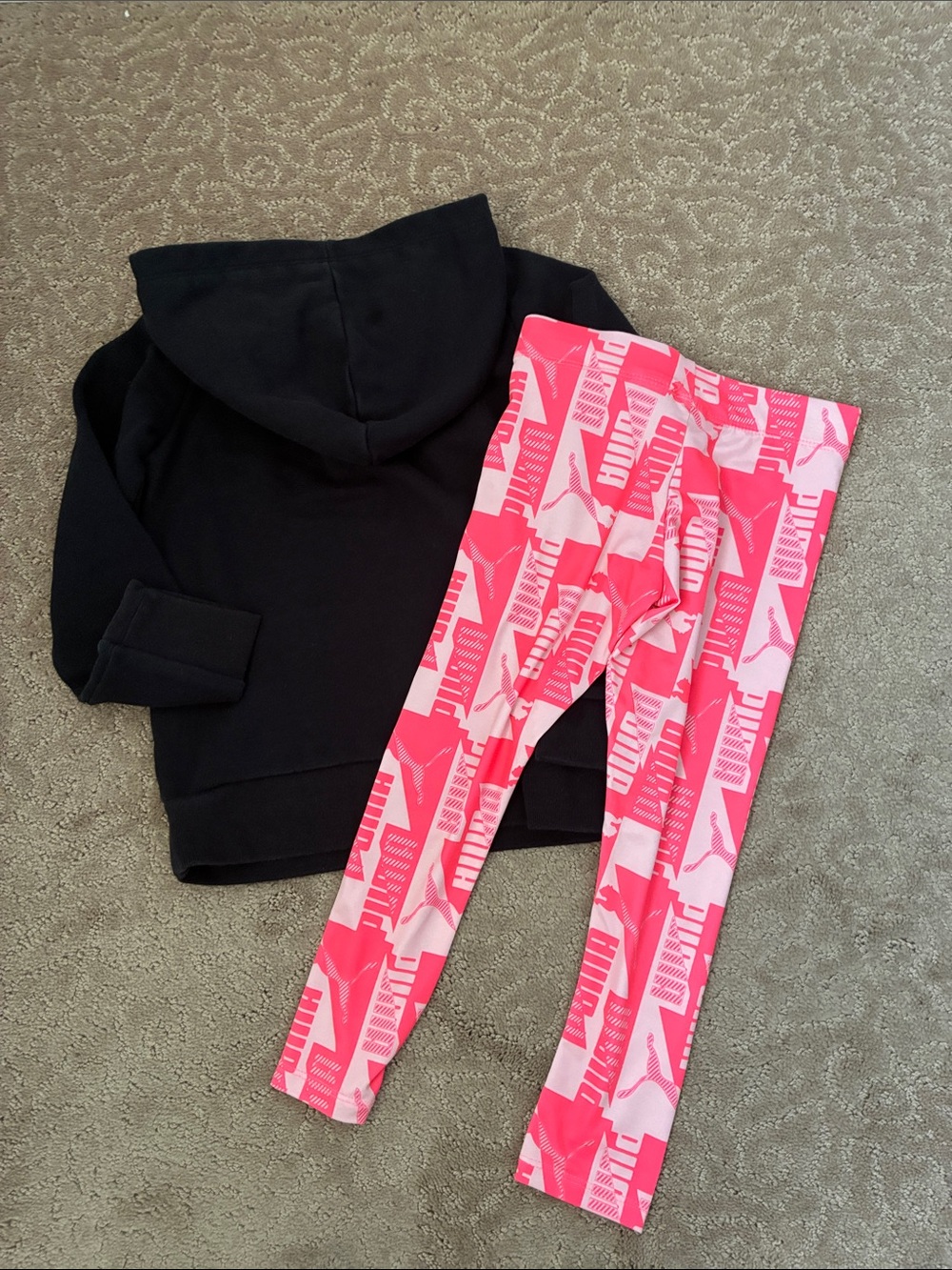 Puma Girls 5 - Logo Hoodie & Leggings Activewear - Picture 6 of 6